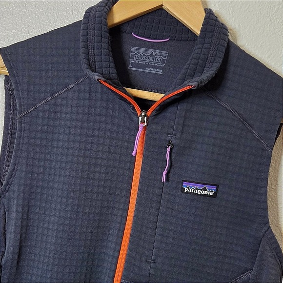 Patagonia Jackets & Blazers - Patagonia Womens R1 Polartec Grid Fleece Vest Outdoor Gorpcore Hiking Layer Lrg